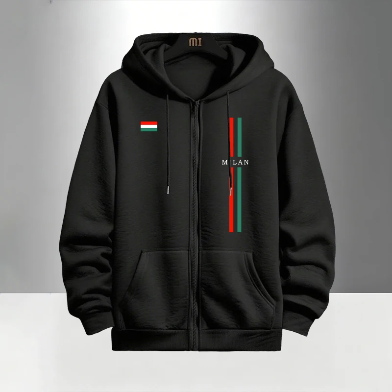 2026 Italy Printed Men's Set Z - đánh giá và giá Men'S Fashion Zipper Hoodie