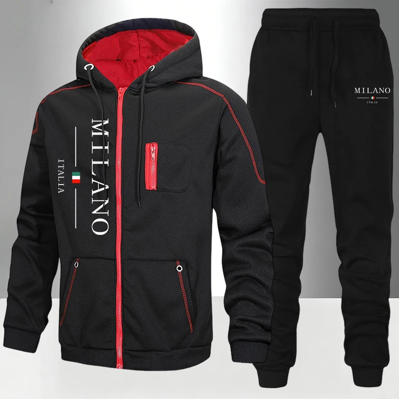 italy Fashion Men's Set/Coat/P - đánh giá và giá Men'S Fashion Zipper Hoodie