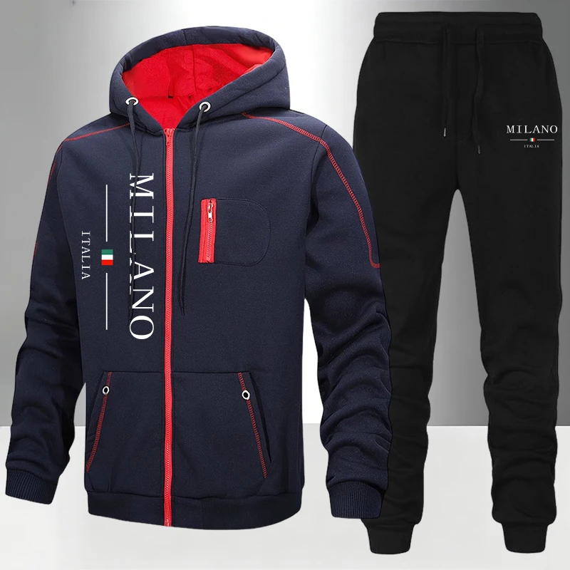 italy Fashion Men's Set/Coat/P - đánh giá và giá Men'S Fashion Zipper Hoodie
