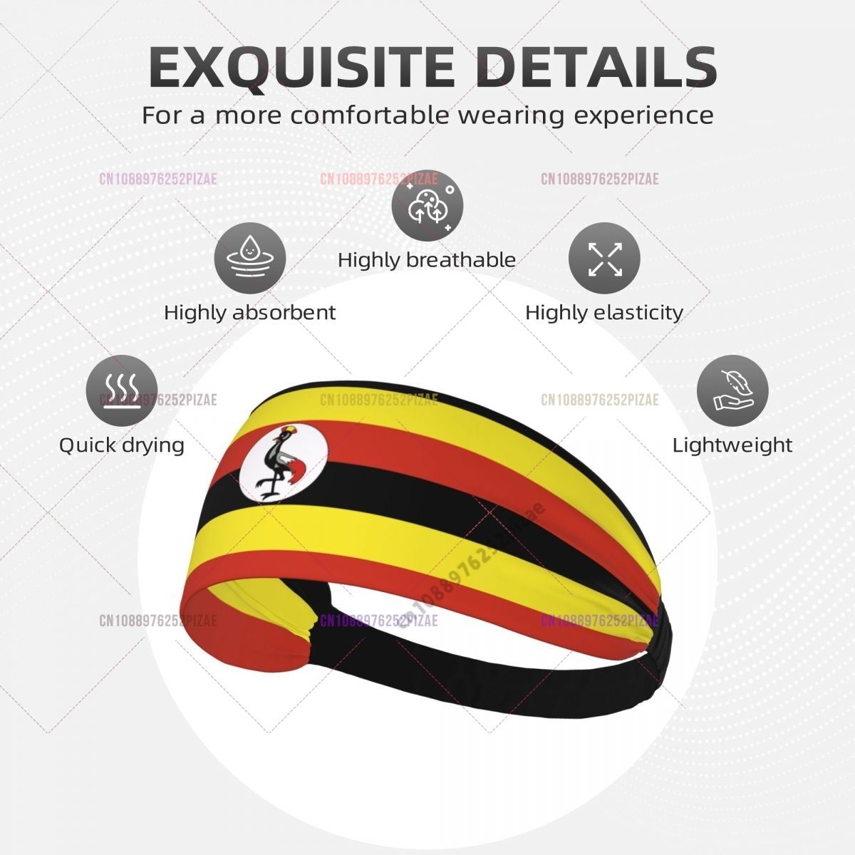 Uganda Flag Men Women Bands El - đánh giá và giá Men Fashion Uganda