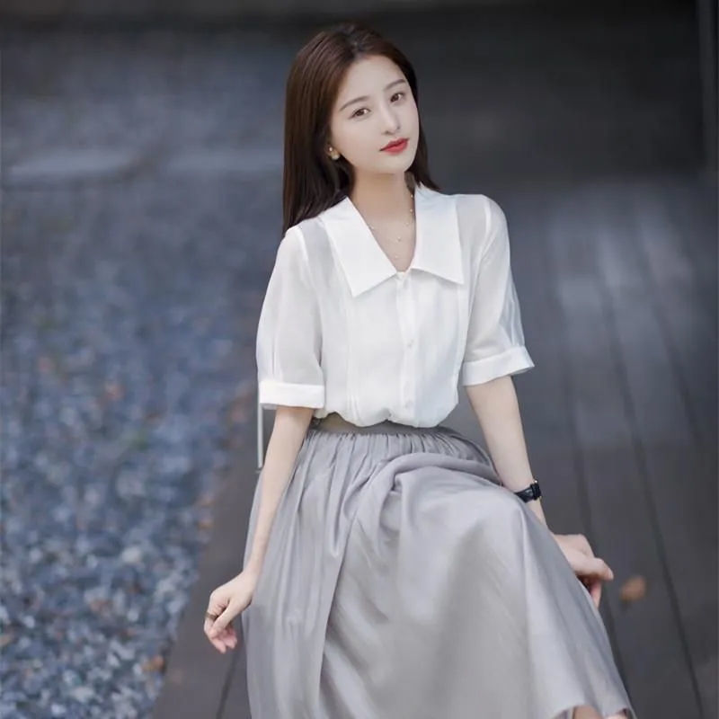 Nữ Duyên Dáng Mùa Hè Áo Sơ Mi  - đánh giá và giá Polo Shirt Slim