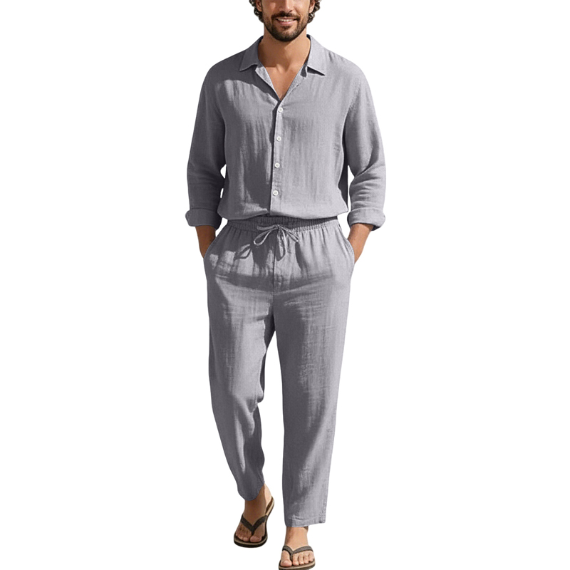Spring Summer Linen Casual Set - đánh giá và giá Men'S Fashion Pants
