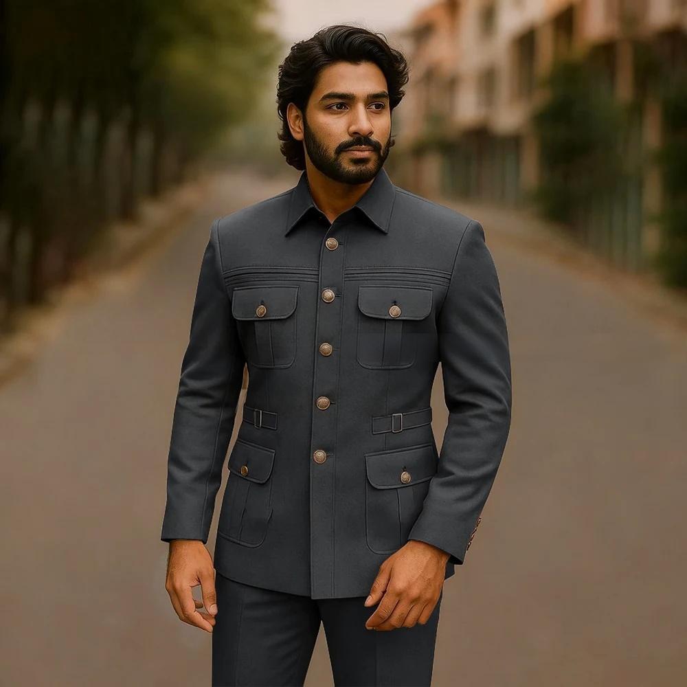 Fashion Dark Grey Men Suits El - đánh giá và giá Mens Fashion Dark Grey Pants