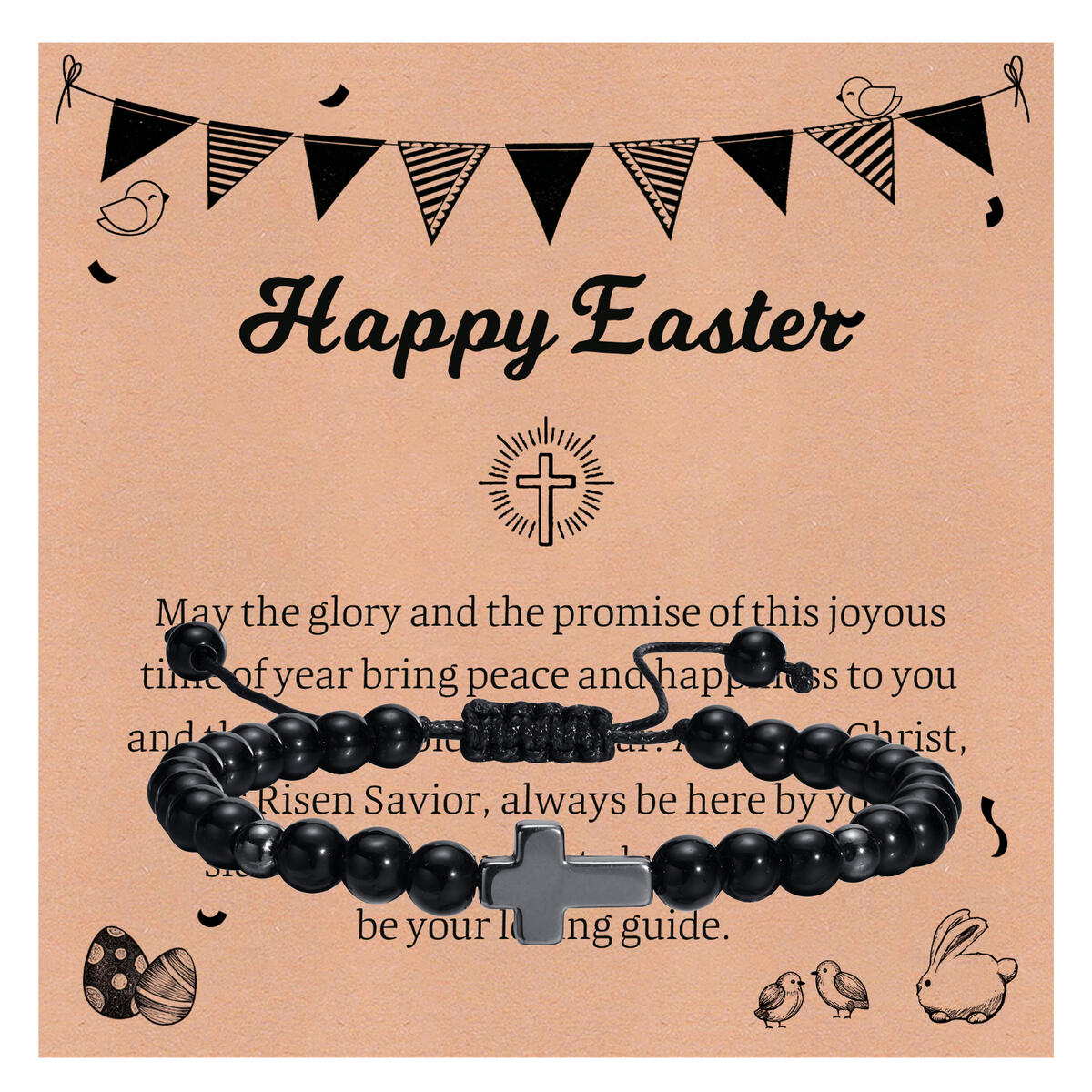 Easter Hematite Cross Bracelet - đánh giá và giá Men'S Fashion Easter